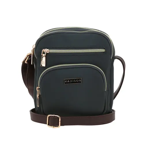 Bolsa de lado para dama Madison by Chenson Gris con doble compartimento - Modelo MD25162 1