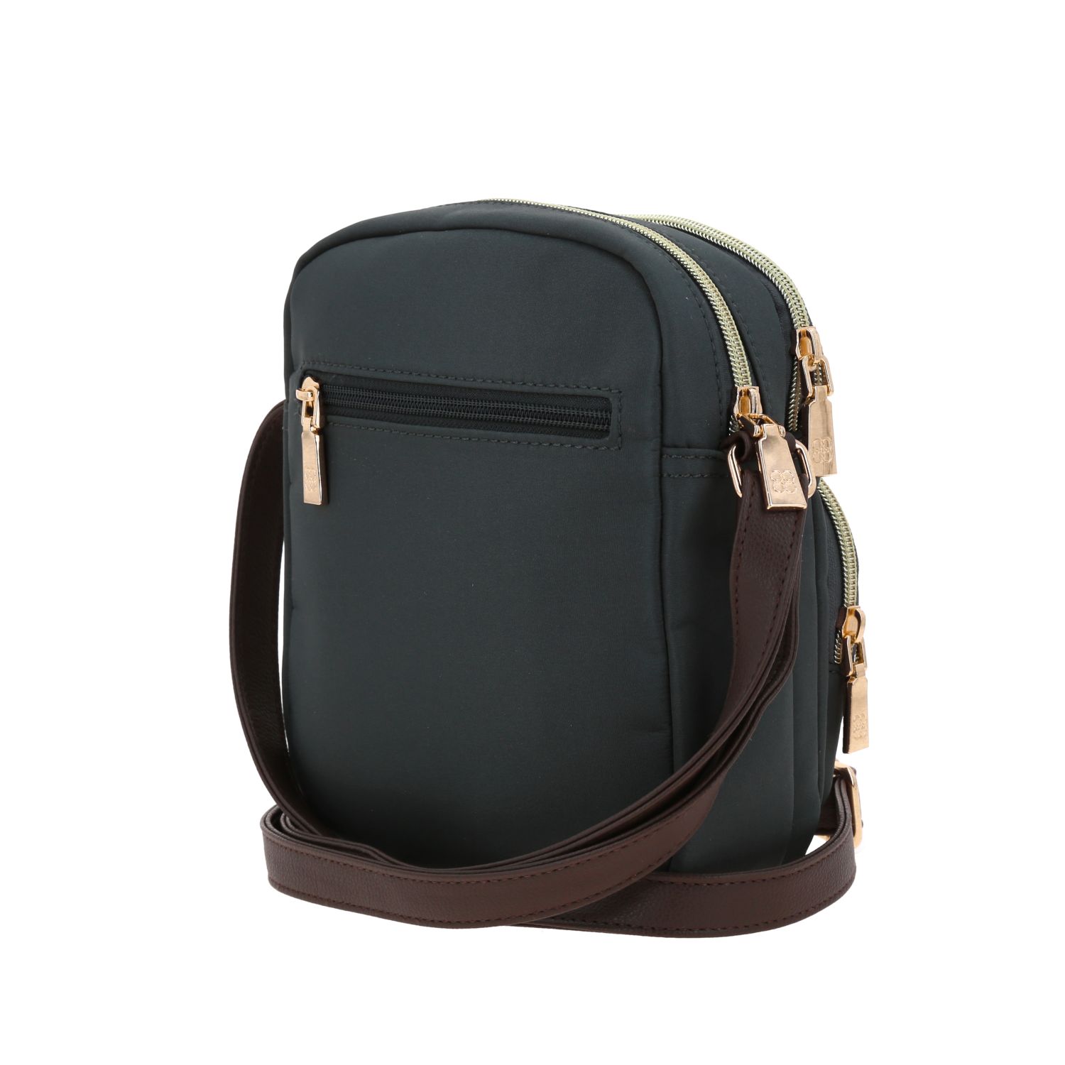 Bolsa de lado para dama Madison by Chenson Gris con doble compartimento 5