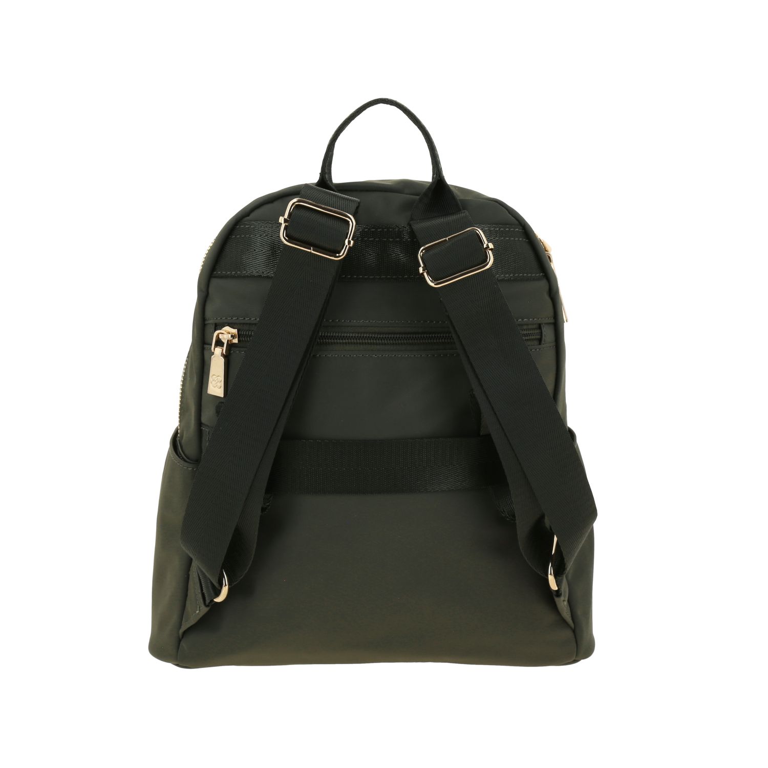 Mochila casual para dama Madison by Chenson verde seco con funcionalidad 4