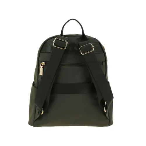 Mochila casual para dama Madison by Chenson verde seco con funcionalidad 4