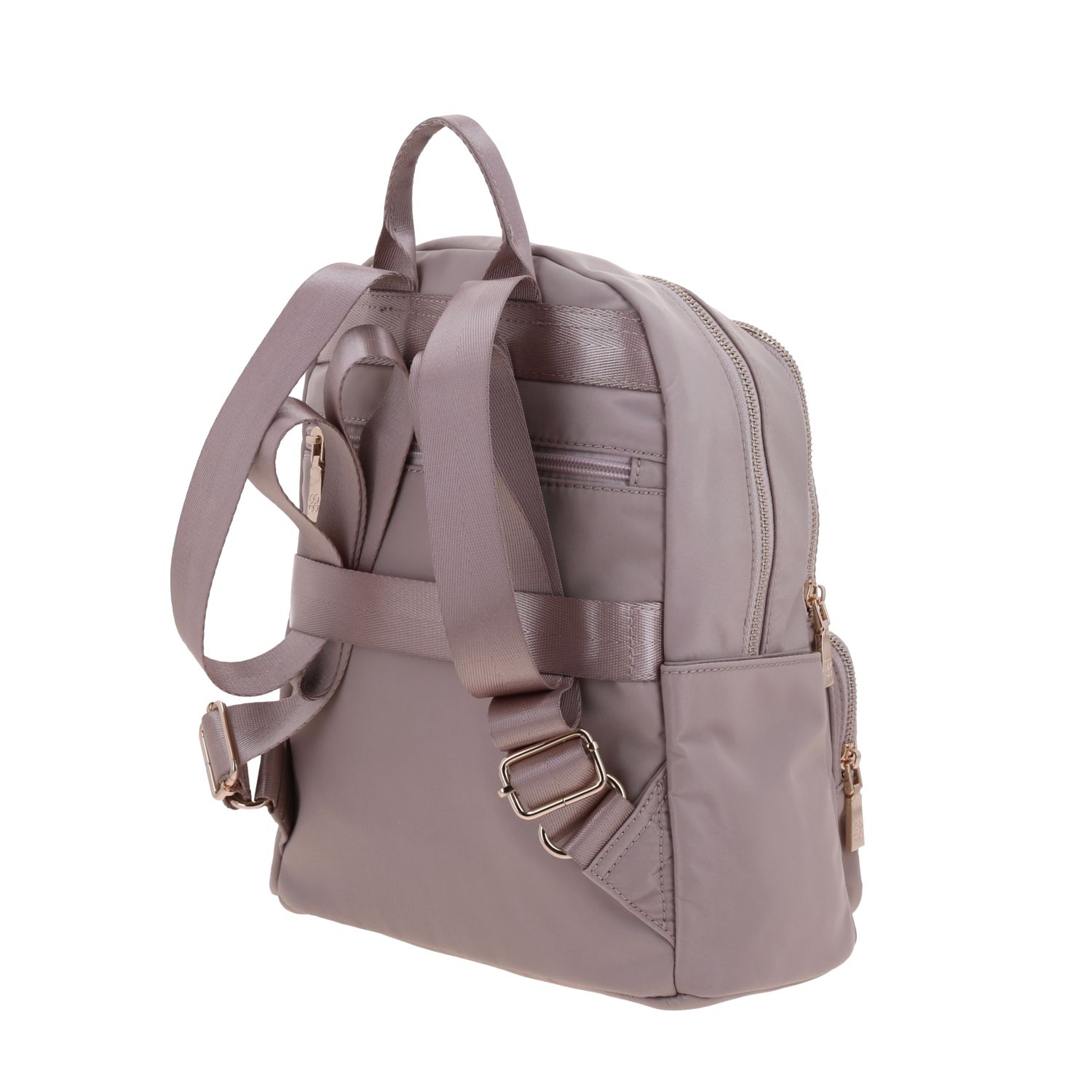 Mochila para dama Madison by Chenson rosa con doble bolsillo frontal 5