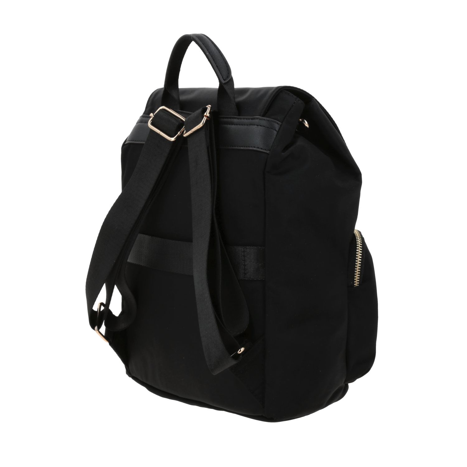 Mochila para dama Madison by Chenson negra con doble bolsillo frontal 5