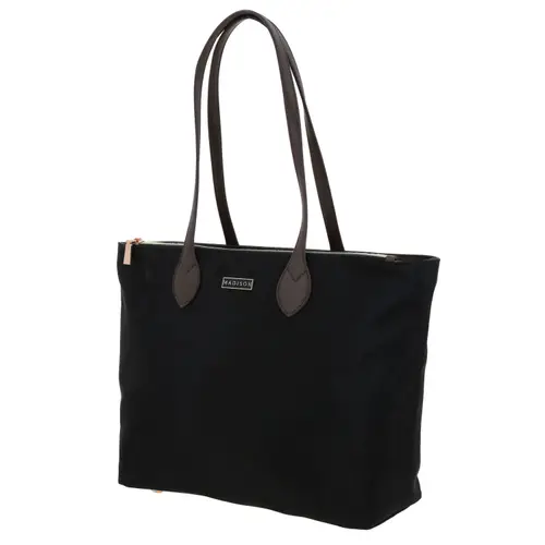 Bolsa grande para dama Madison by Chenson negra con funcionalidad única 2