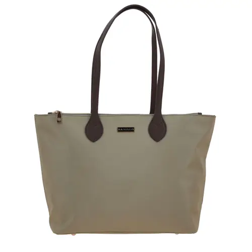 Bolsa grande para dama Madison by Chenson Camel con compartimentos prácticos 1