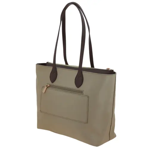 Bolsa grande para dama Madison by Chenson Camel con compartimentos prácticos 5