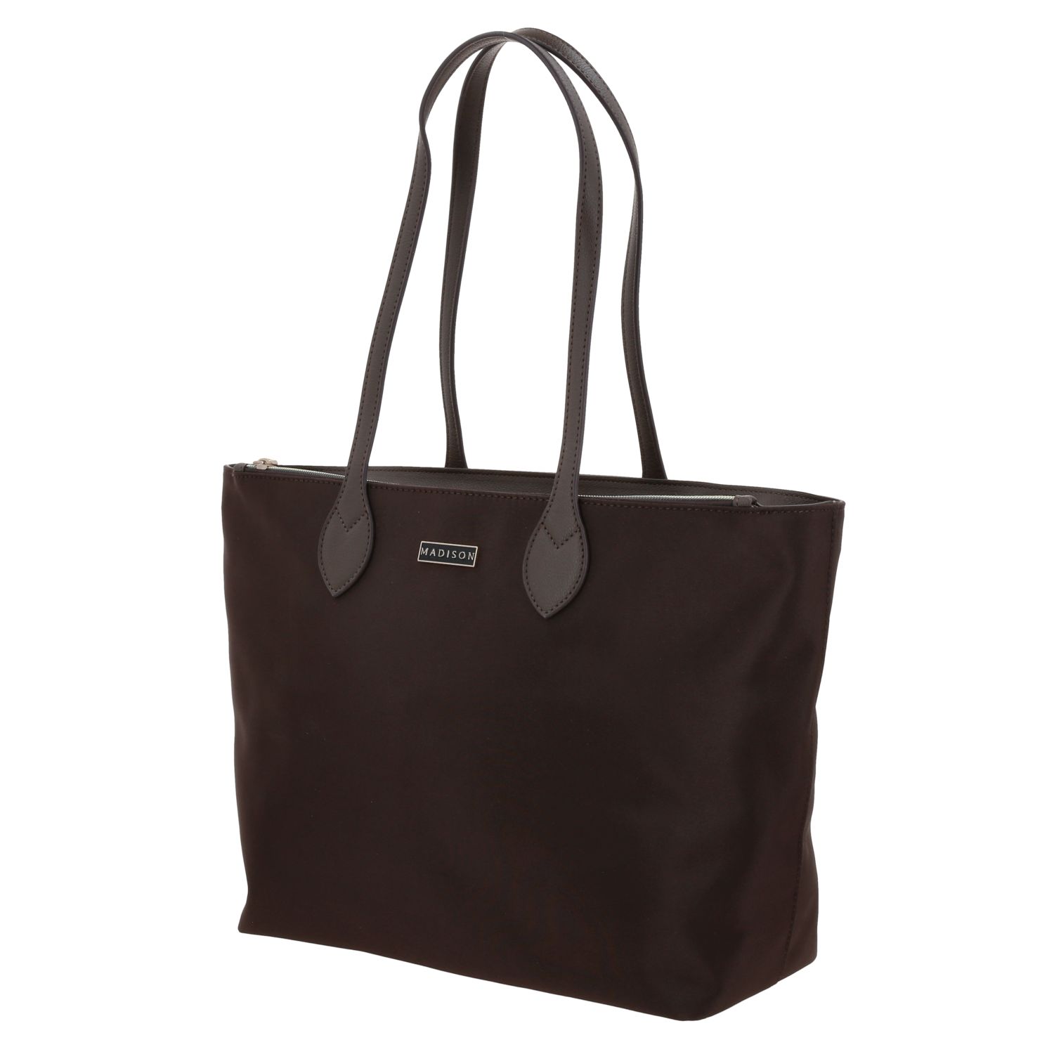 Bolsa grande para dama Madison by Chenson color café satinado - Estilo y funcionalidad 2