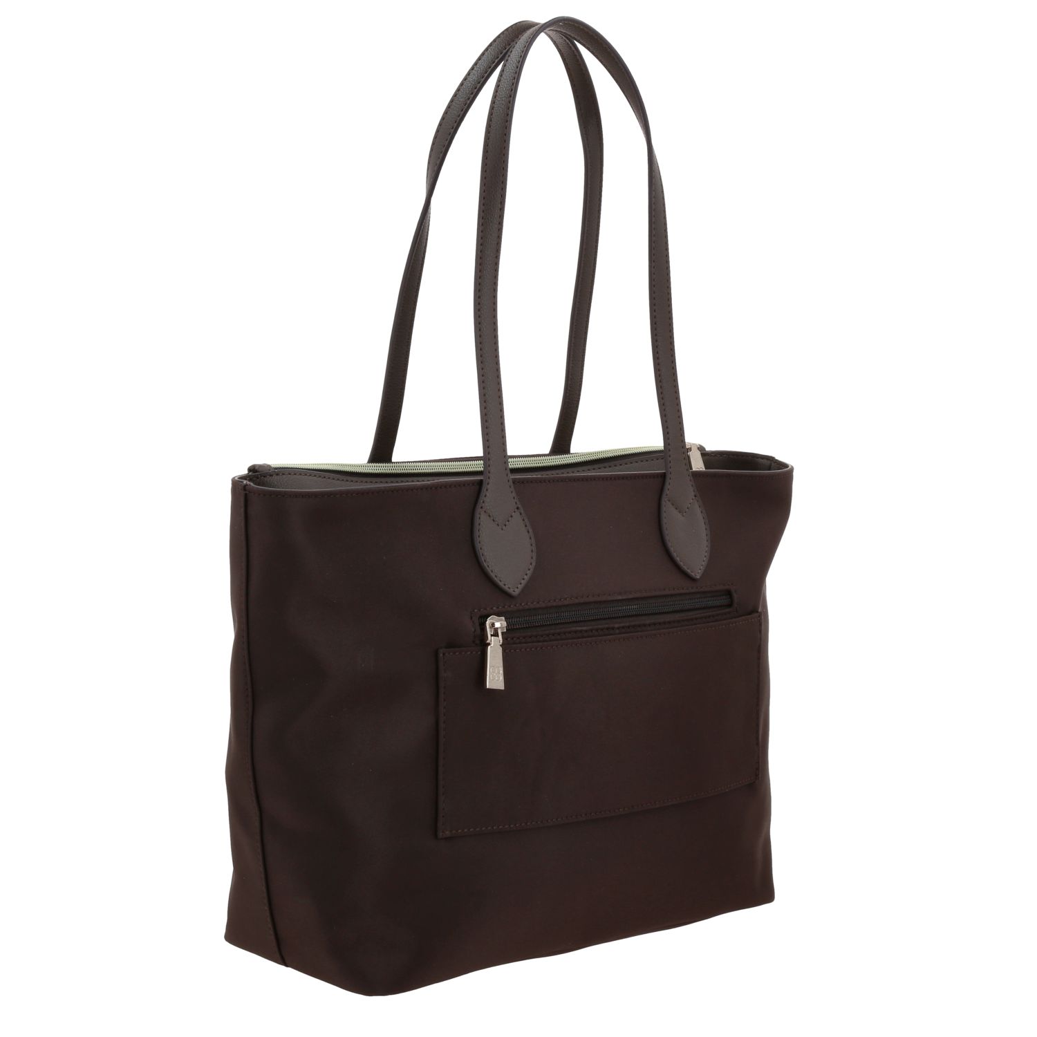 Bolsa grande para dama Madison by Chenson color café satinado - Estilo y funcionalidad 3
