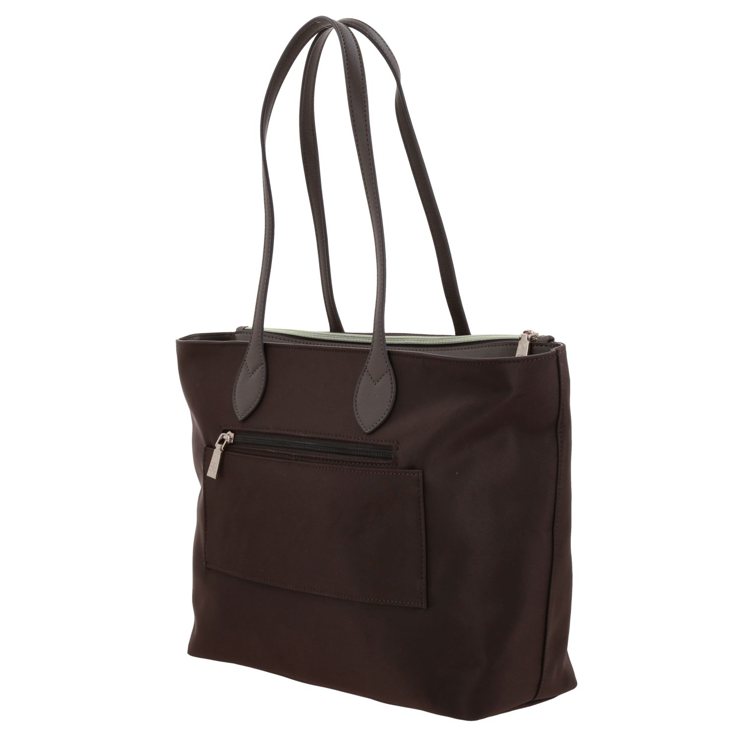 Bolsa grande para dama Madison by Chenson color café satinado - Estilo y funcionalidad 5
