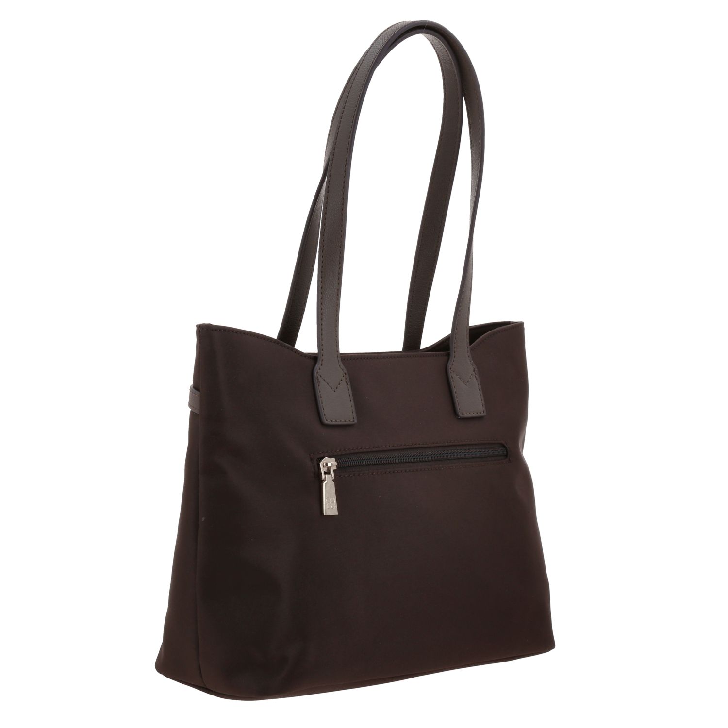Bolsa grande para dama Madison by Chenson color café satinado - Estilo y funcionalidad 3