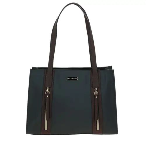 Bolsa grande para dama Madison by Chenson Gris con múltiples bolsillos 1
