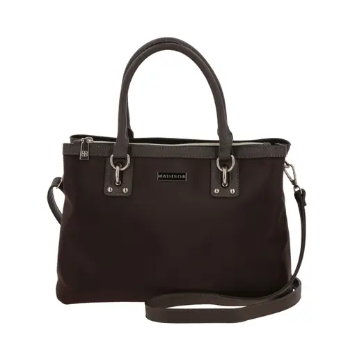Bolsa de Mano para Dama Madison by Chenson Café Satinado - Modelo MD25186 1