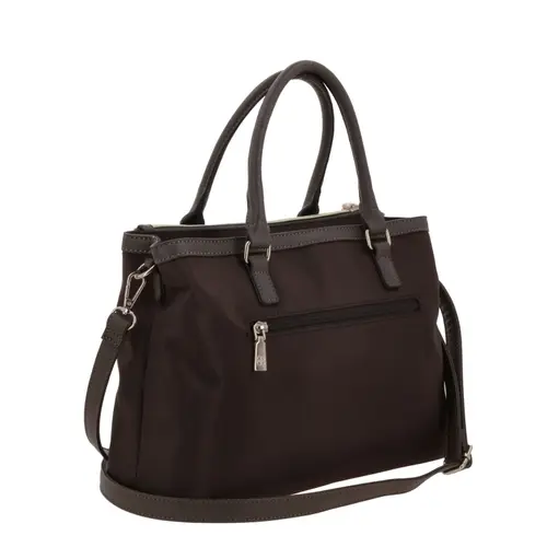 Bolsa de Mano para Dama Madison by Chenson Café Satinado - Modelo MD25186 3