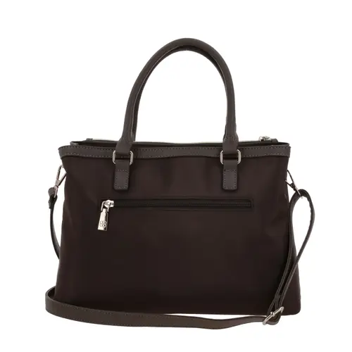 Bolsa de Mano para Dama Madison by Chenson Café Satinado - Modelo MD25186 4
