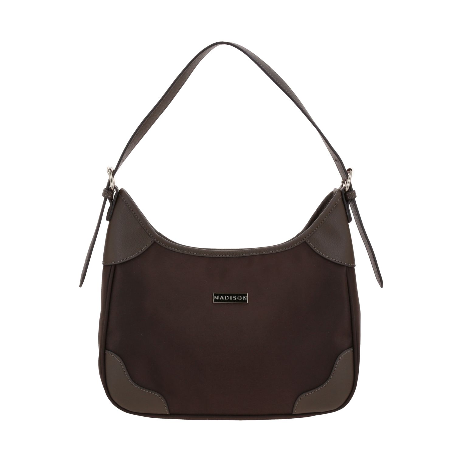 Bolsa de Mano para Dama Madison by Chenson Café Satinado Estilo y Funcionalidad