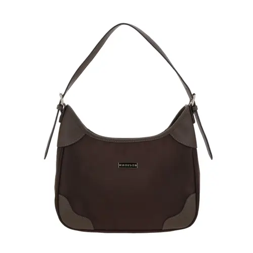 Bolsa de Mano para Dama Madison by Chenson Café Satinado - Modelo MD25189 1