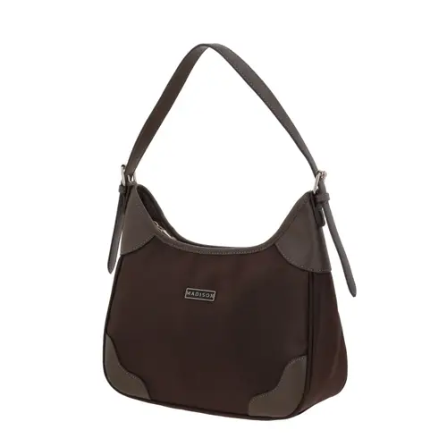 Bolsa de Mano para Dama Madison by Chenson Café Satinado - Modelo MD25189 2
