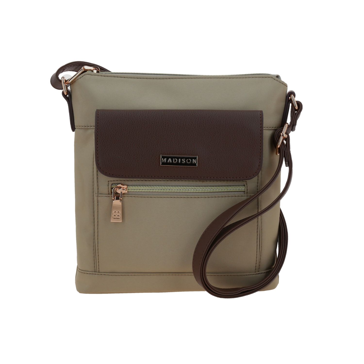 Bolsa de lado para dama Madison by Chenson color Camel - Estilo y funcionalidad