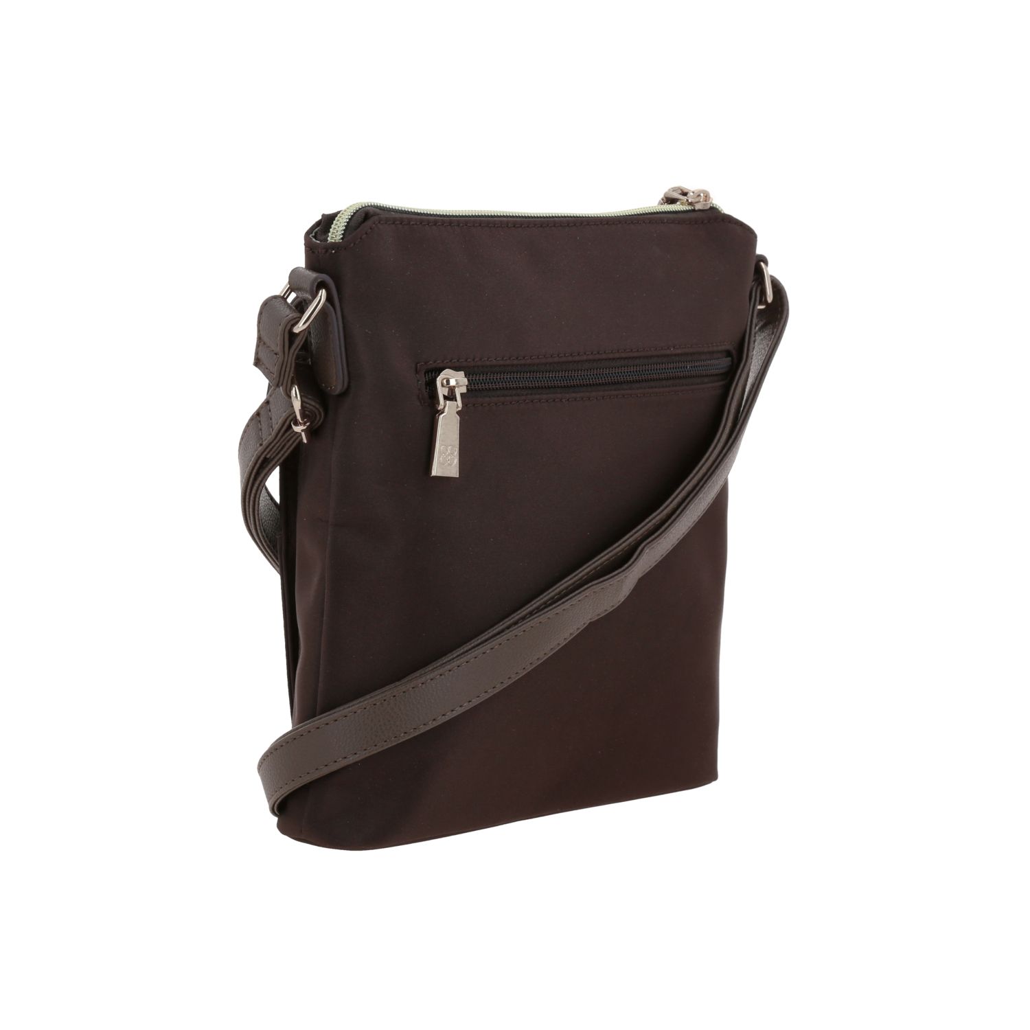 Bolsa de Lado para Dama Madison by Chenson Café Satinado con Estilo Único 3