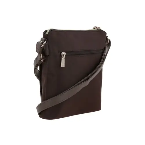 Bolsa de Lado para Dama Madison by Chenson Café Satinado con Estilo Único 3