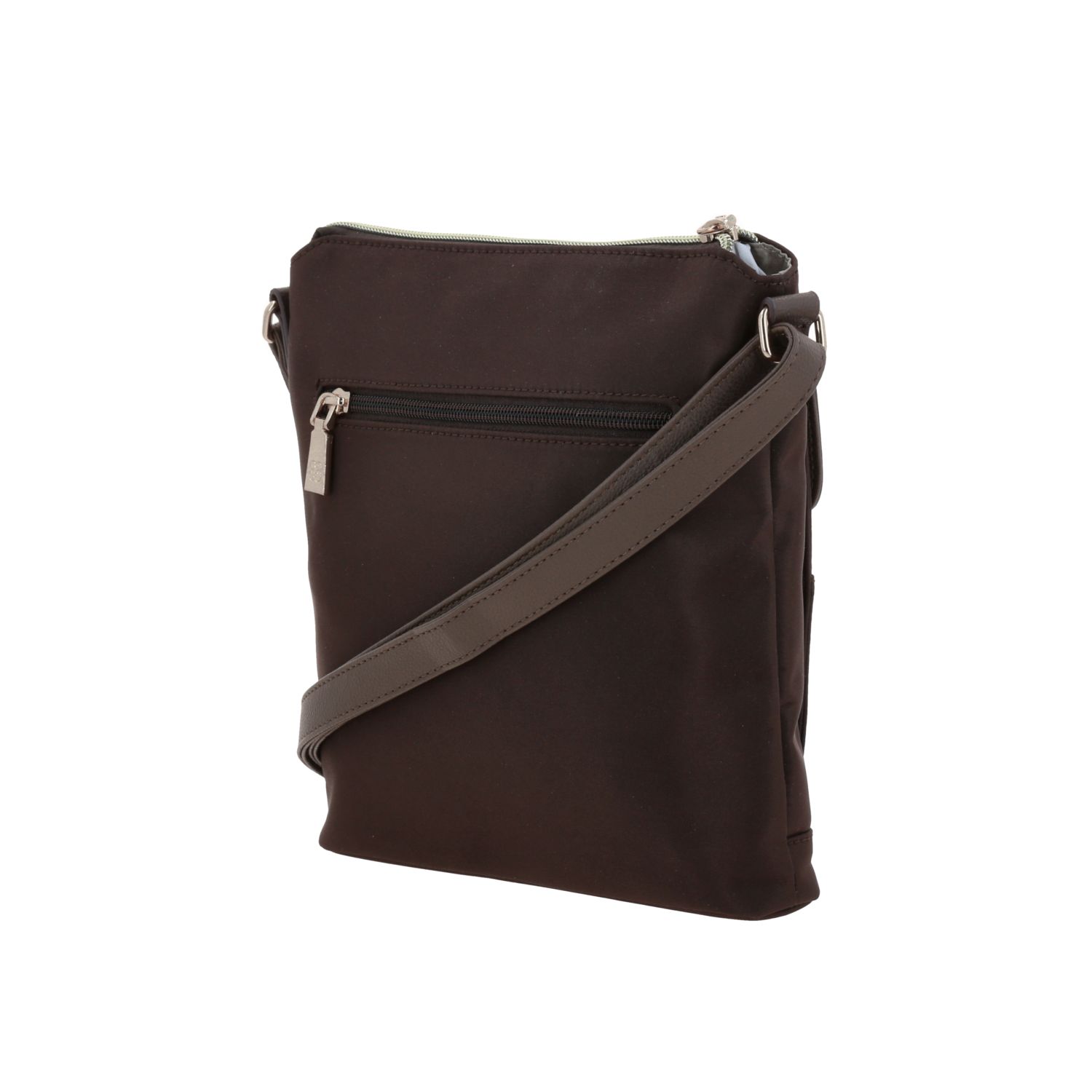 Bolsa de Lado para Dama Madison by Chenson Café Satinado con Estilo Único 5
