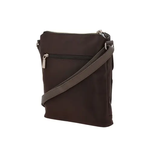 Bolsa de Lado para Dama Madison by Chenson Café Satinado con Estilo Único 5