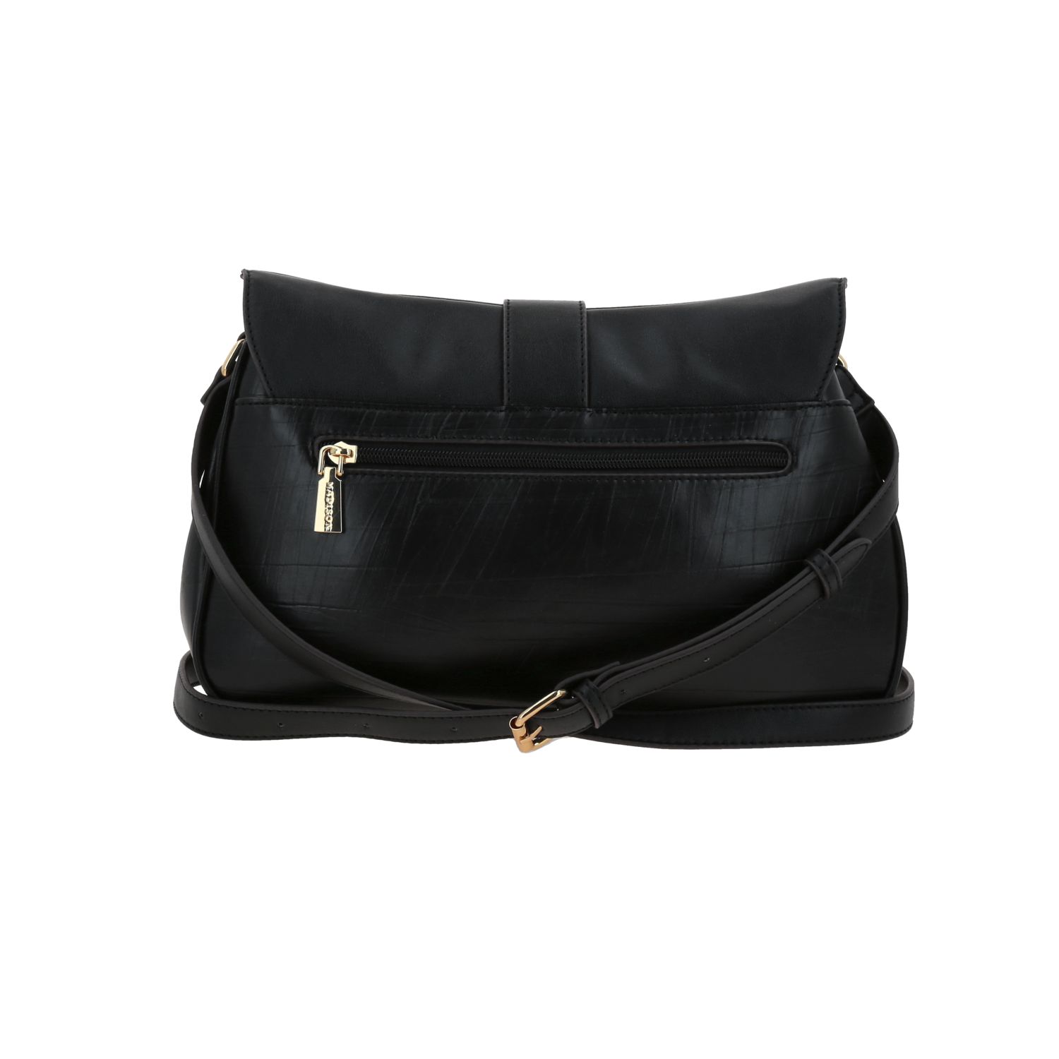 Bolsa de Lado Madison Negro | Bandolera Ajustable para Dama 4