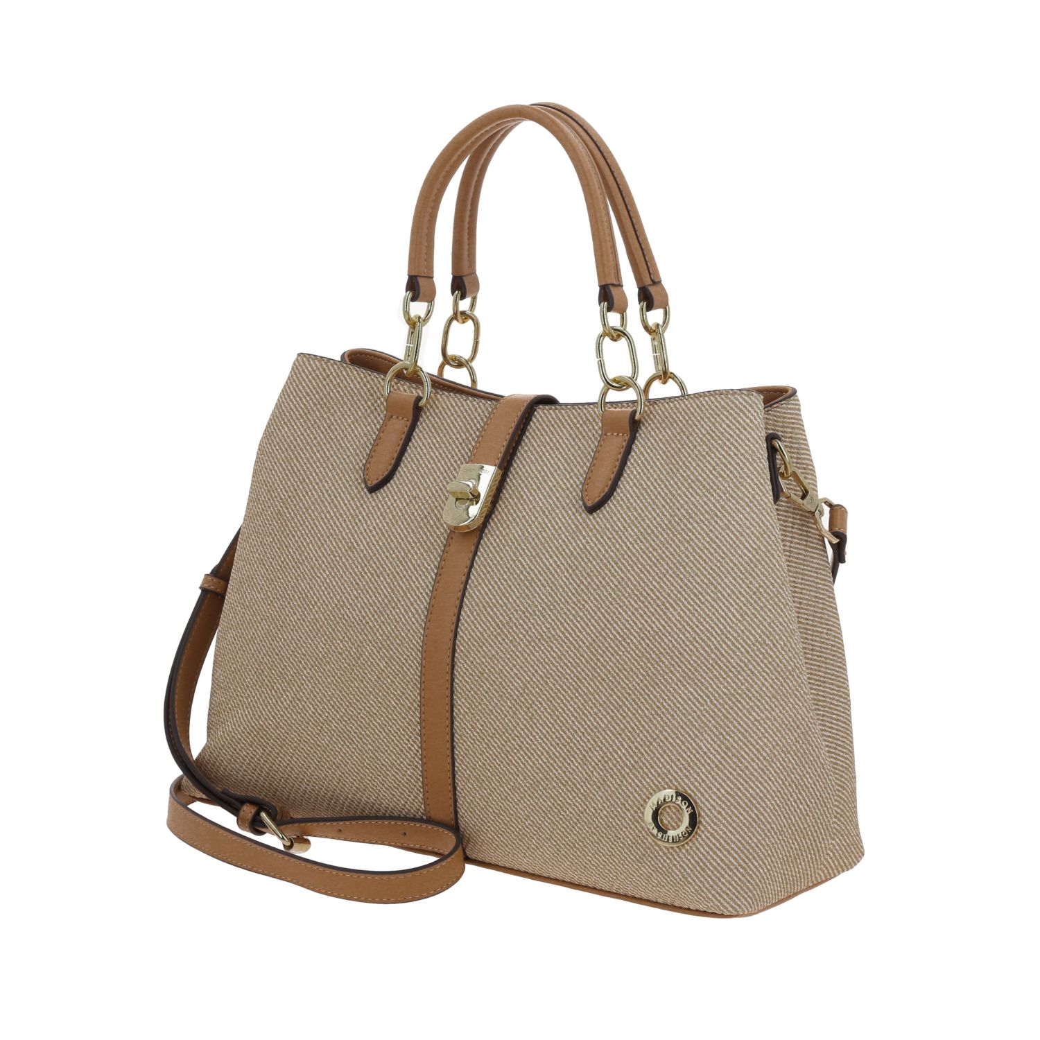Bolsa de Mano Madison Beige - Elegante y Funcional para Dama 2
