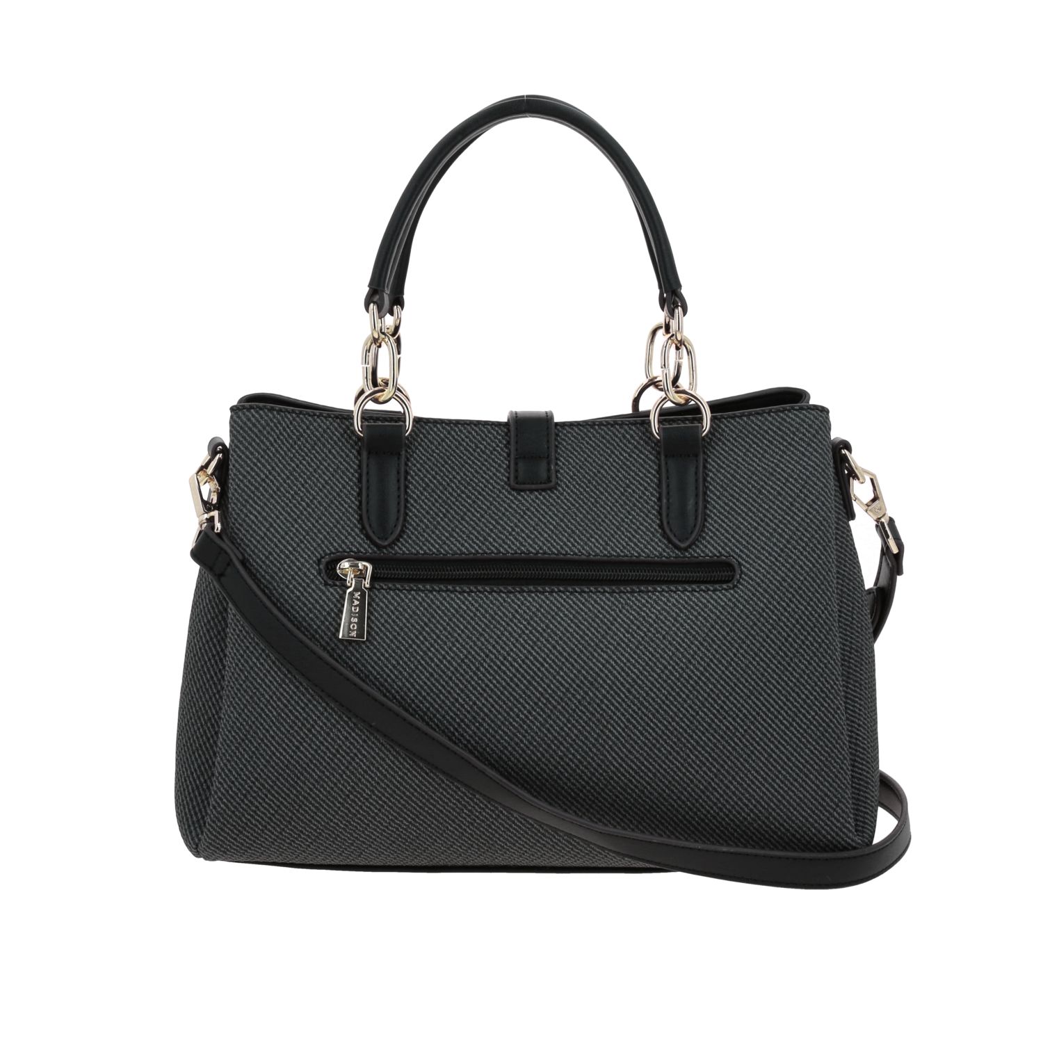 Bolsa de Mano Madison Negro | 3 Compartimentos Imán | Para Dama 4