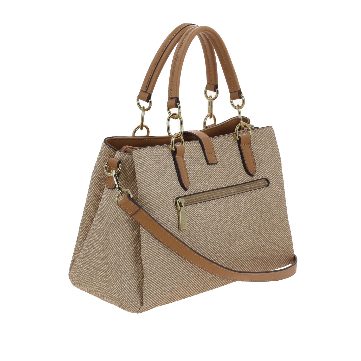 Bolsa de Mano Madison Beige con Triple Compartimento para Dama 3
