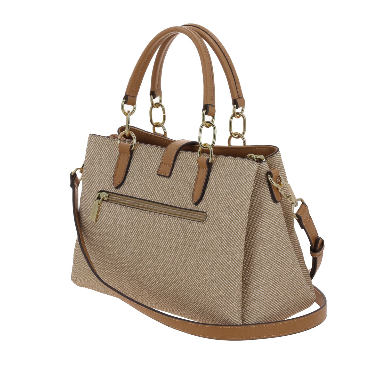 Bolsa de Mano Madison Beige con Triple Compartimento para Dama 5