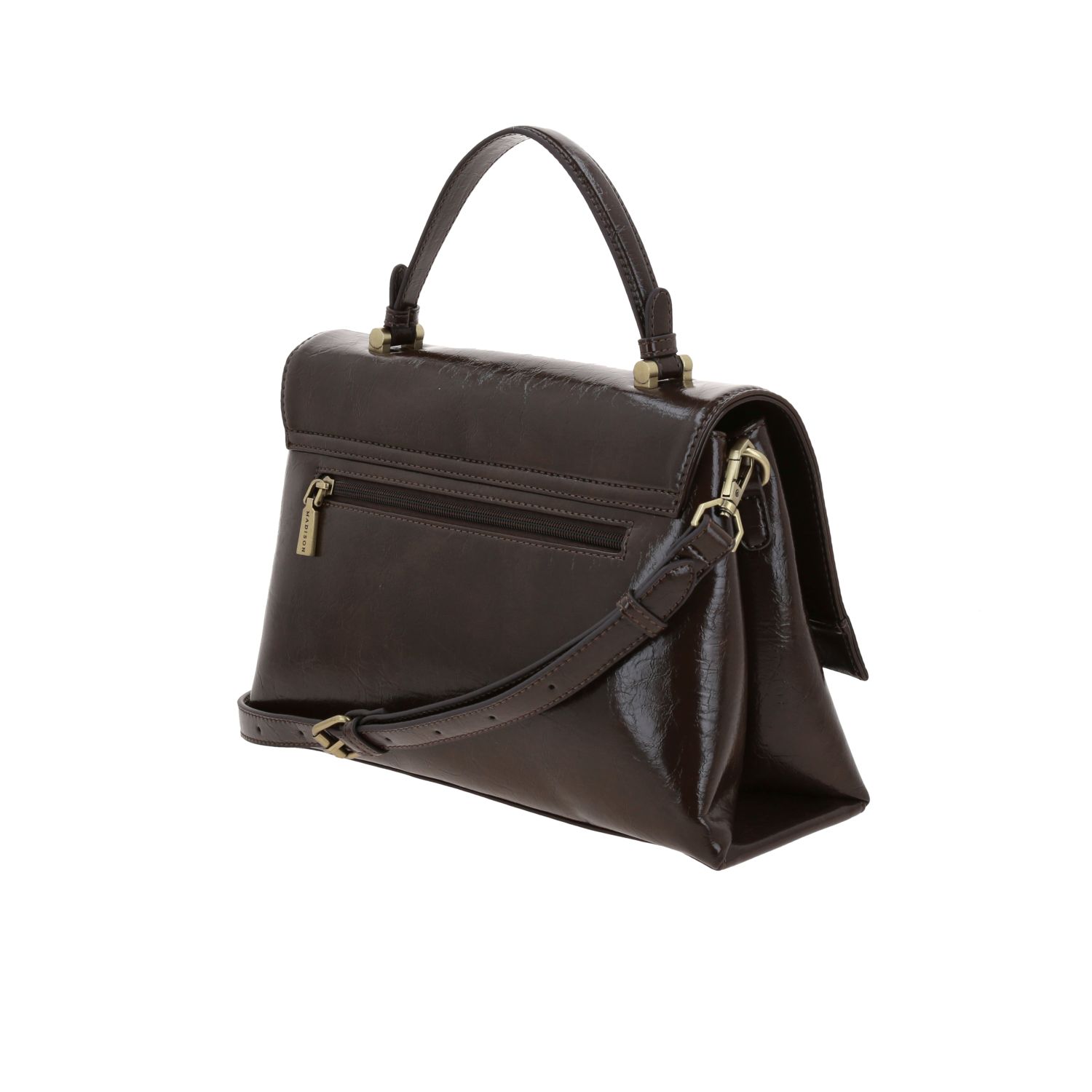 Bolsa de mano Madison Café Satinado - Accesorio Chenson para dama 5