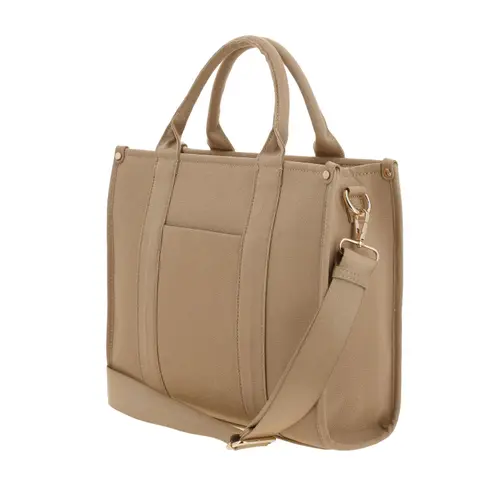 Bolsa de Mano para Dama Madison by Chenson Beige con Amplio Compartimento 5
