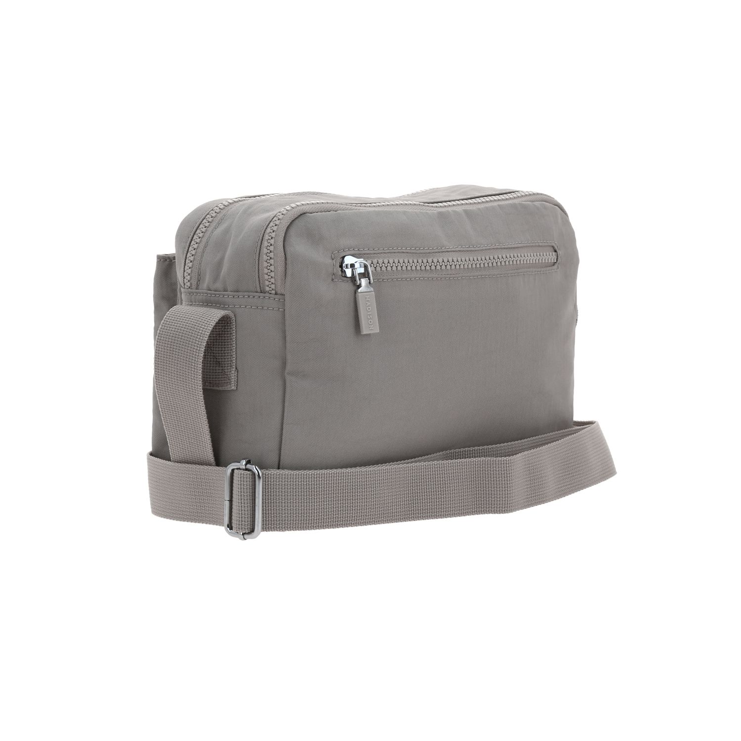 Bolsa de Lado Madison Gris para Dama - Bandolera con 3 Compartimentos 3