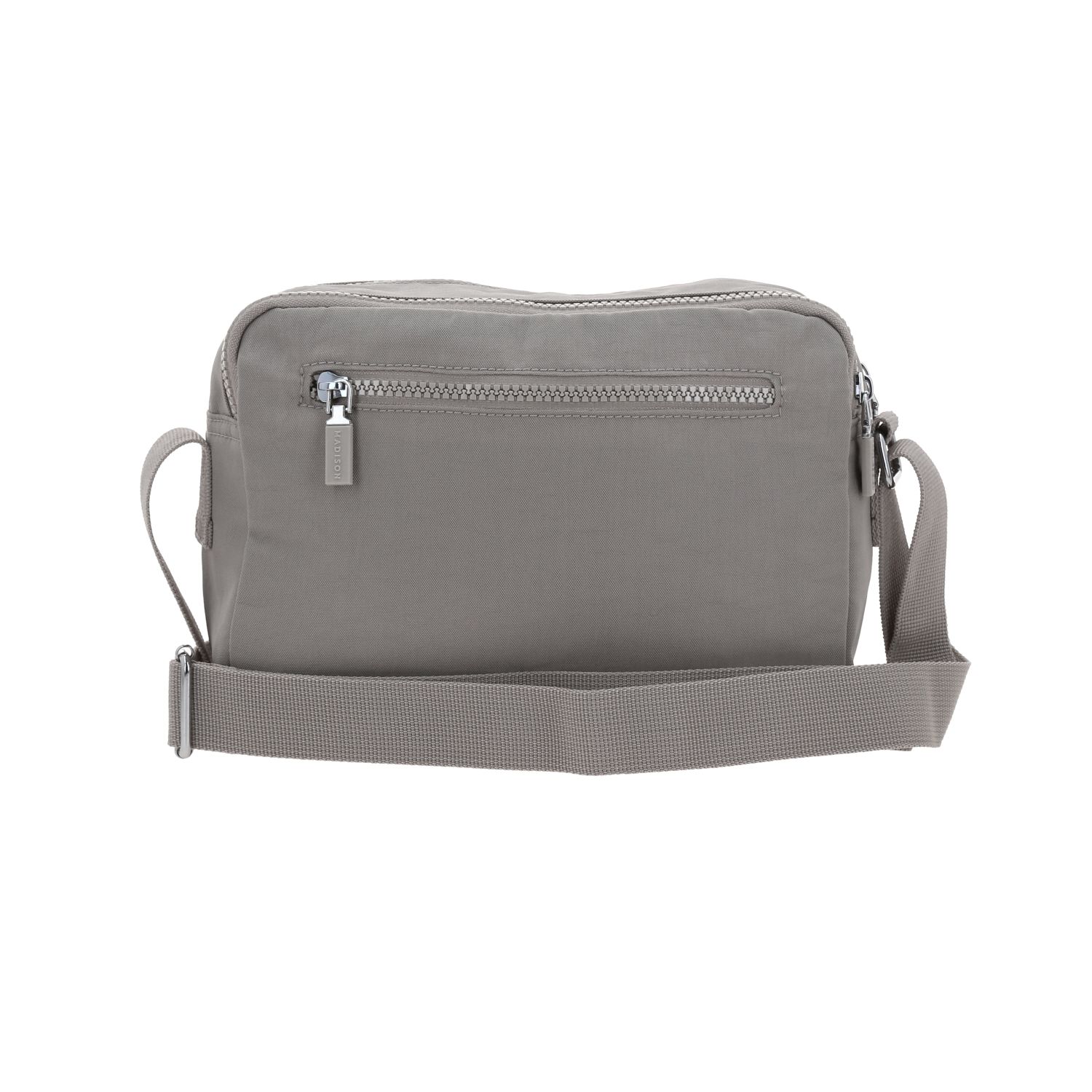Bolsa de Lado Madison Gris para Dama - Bandolera con 3 Compartimentos 4