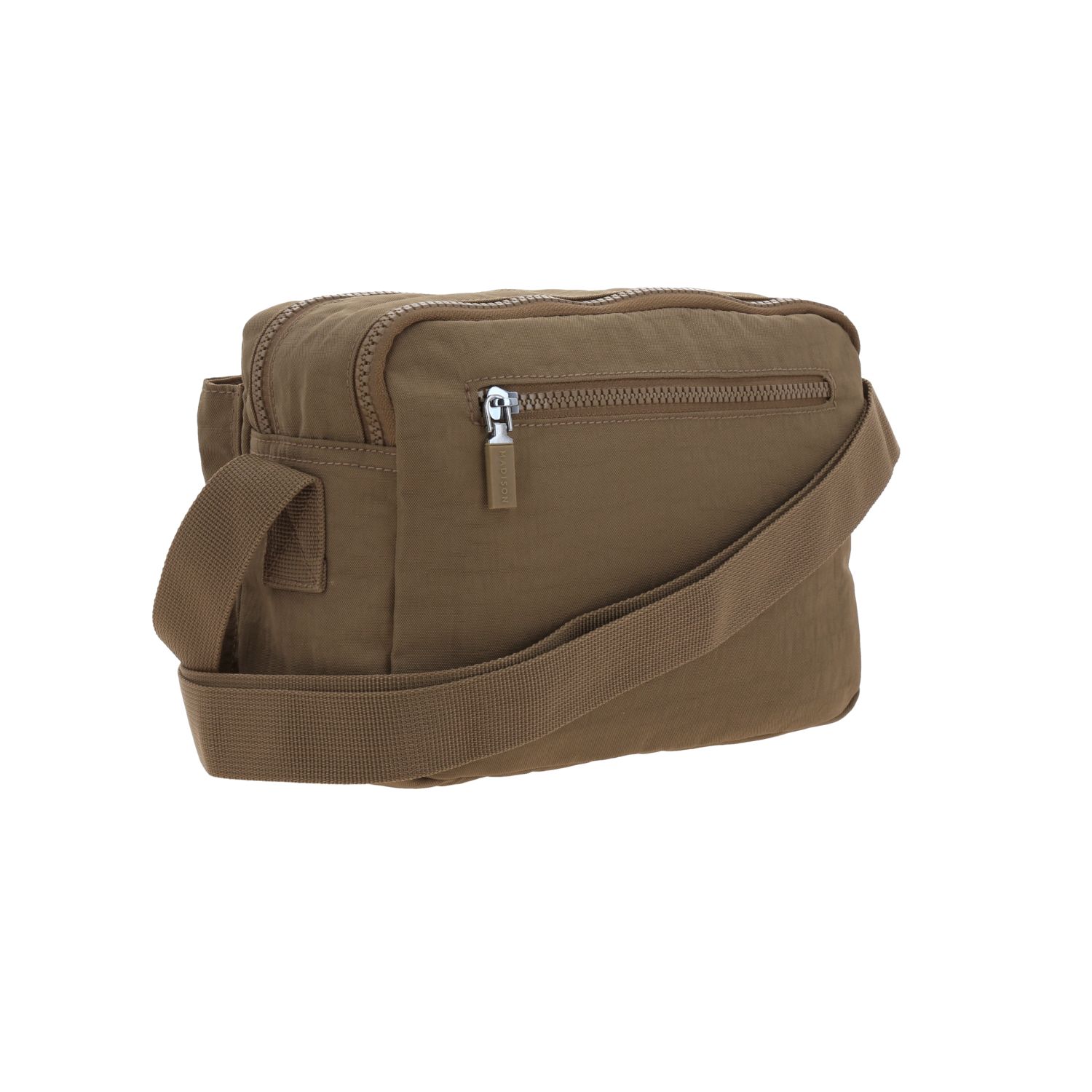 Bolsa de Lado Madison Café - Bandolera para Dama con Doble Compartimento 3