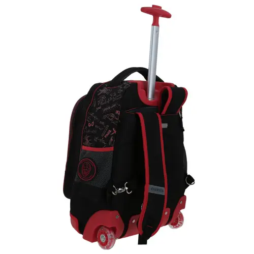 Mochila con Ruedas Spider-Man Miles Morales Negro para Niño - Diversión y Durabilidad - Modelo MM70288 3