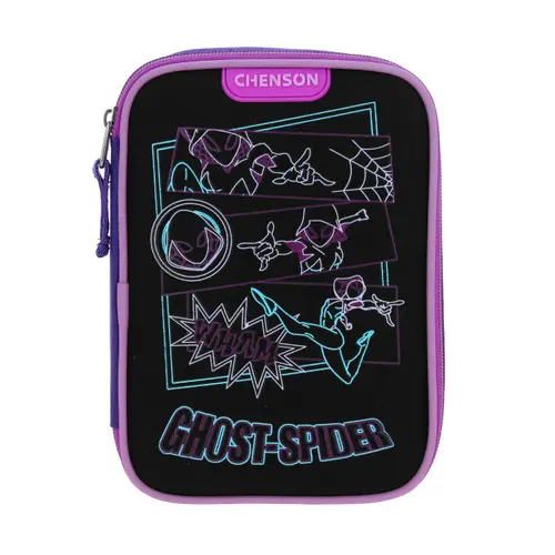 Kit Escolar Spider-Man Miles Morales by Chenson Mochila + Lapicera Negro Infantil 3