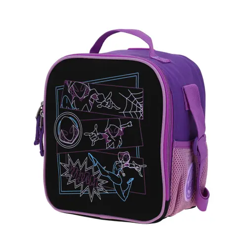 Kit Escolar Spider-Man Miles Morales by Chenson (Mochila + Lonchera) Negro Infantil - Modelo MM70310 - vista 2