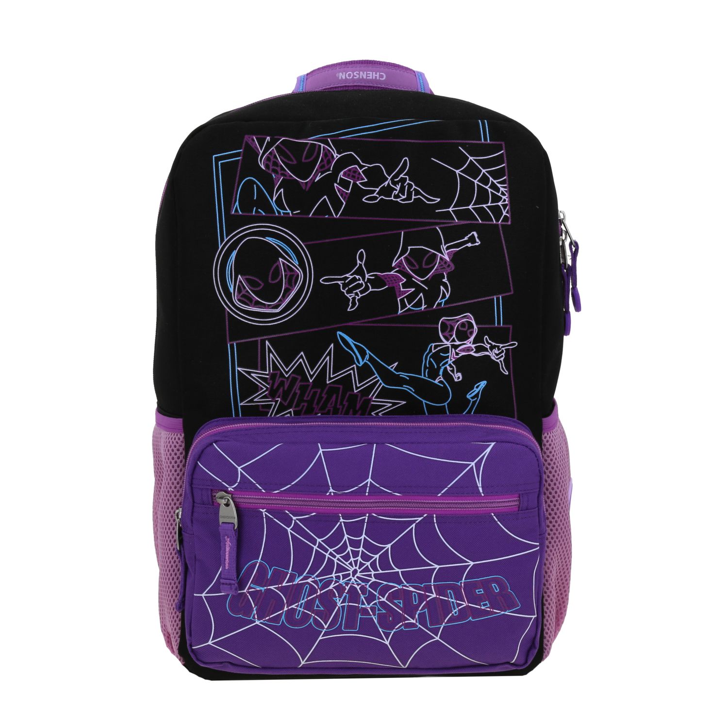 Mochila escolar para niña Miles Morales by Chenson color negro - Duradera y divertida