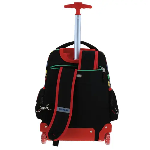Mochila con Ruedas para Niño Miles Morales Negro con Luces LED - vista 2