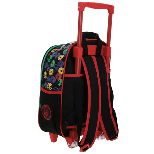 Mochila con Ruedas Spider-Man Miles Morales by Chenson Negro para Niño - Divertida y Duradera 3