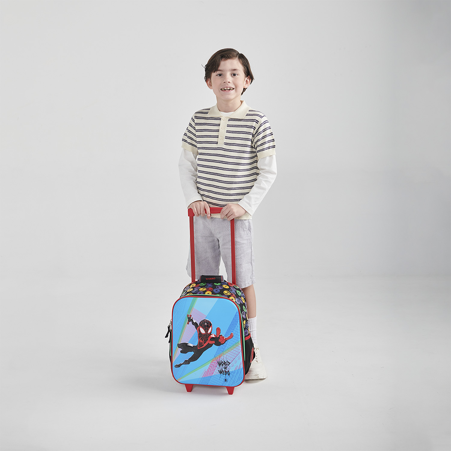 Mochila con Ruedas Miles Morales by Chenson Negro para Niño - Divertida y Duradera - vista 2