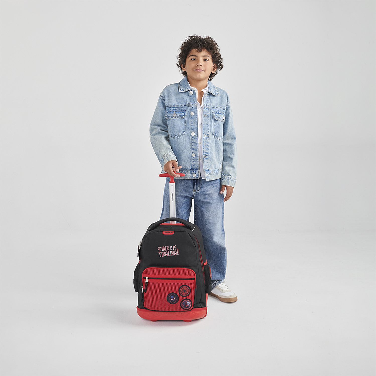 Mochila con Ruedas Miles Morales Negro Escolar Chenson - vista 2