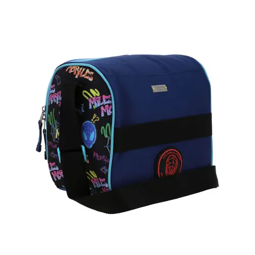 Lonchera escolar térmica Spider-Man Miles Morales Azul para niño - Durabilidad y diversión 3