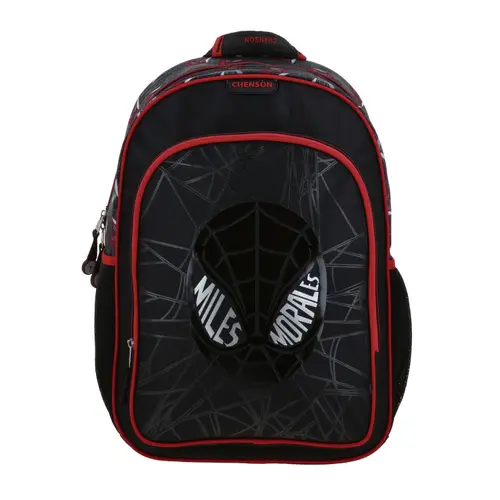 Mochila Escolar Miles Morales Negro - Backpack Infantil Chenson