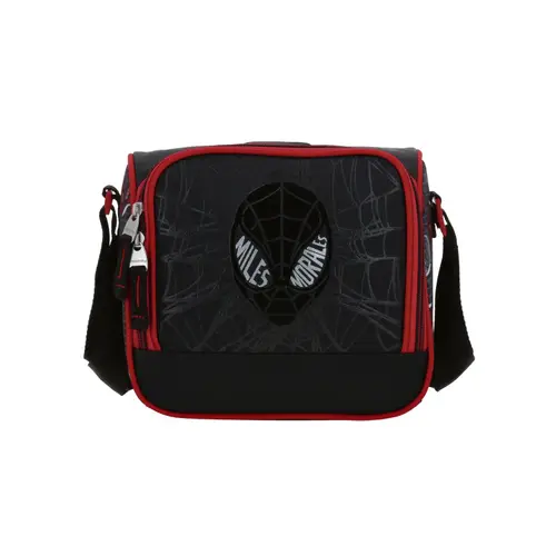 Lonchera Térmica Miles Morales Negro Escolar Chenson