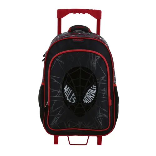 Mochila con Ruedas Miles Morales Negro Chenson Escolar