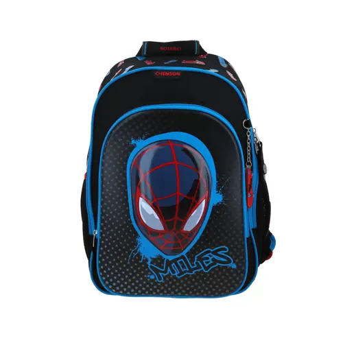 Mochila Escolar Miles Morales Negro Chenson Niño