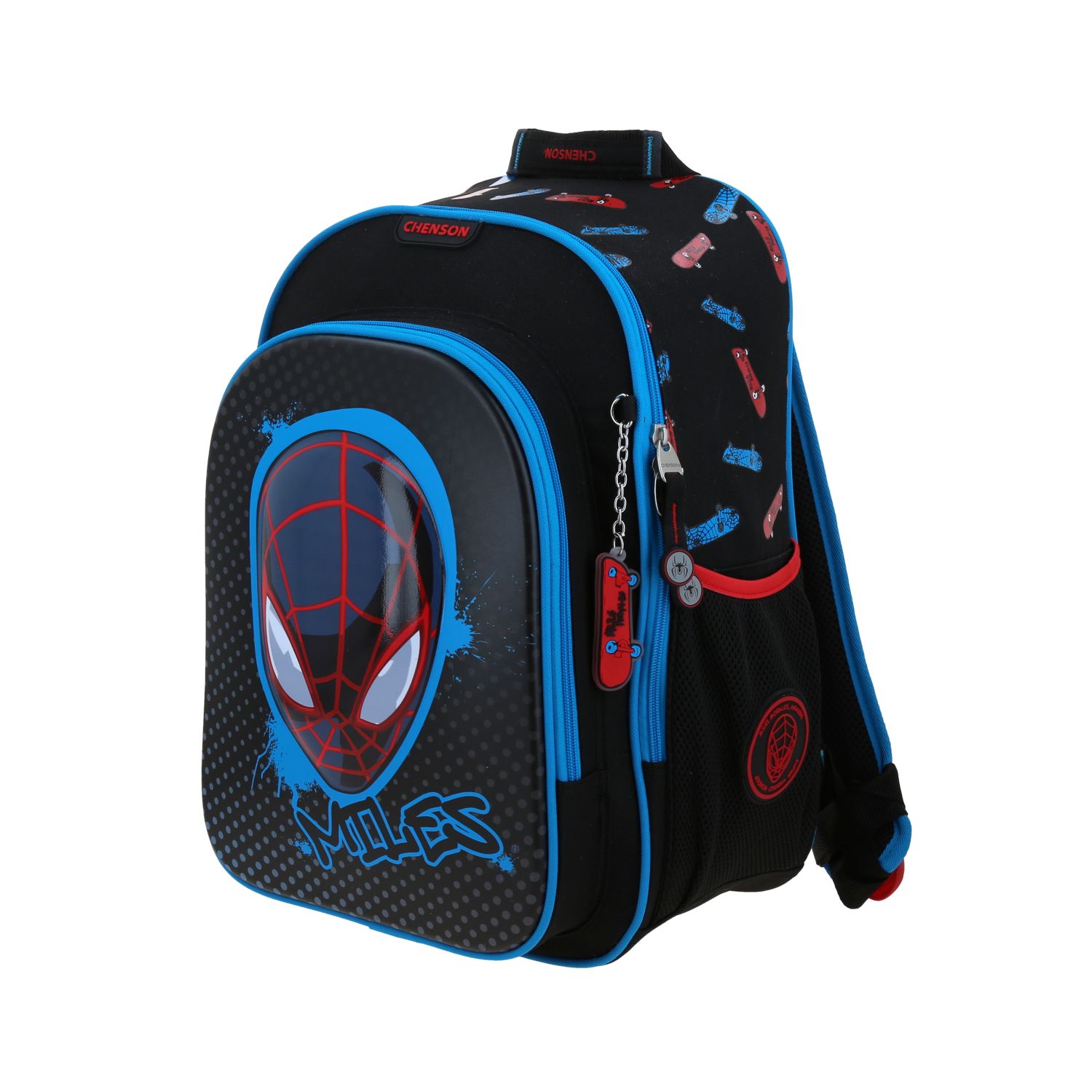 Mochila Escolar Miles Morales Negro Chenson Niño 2