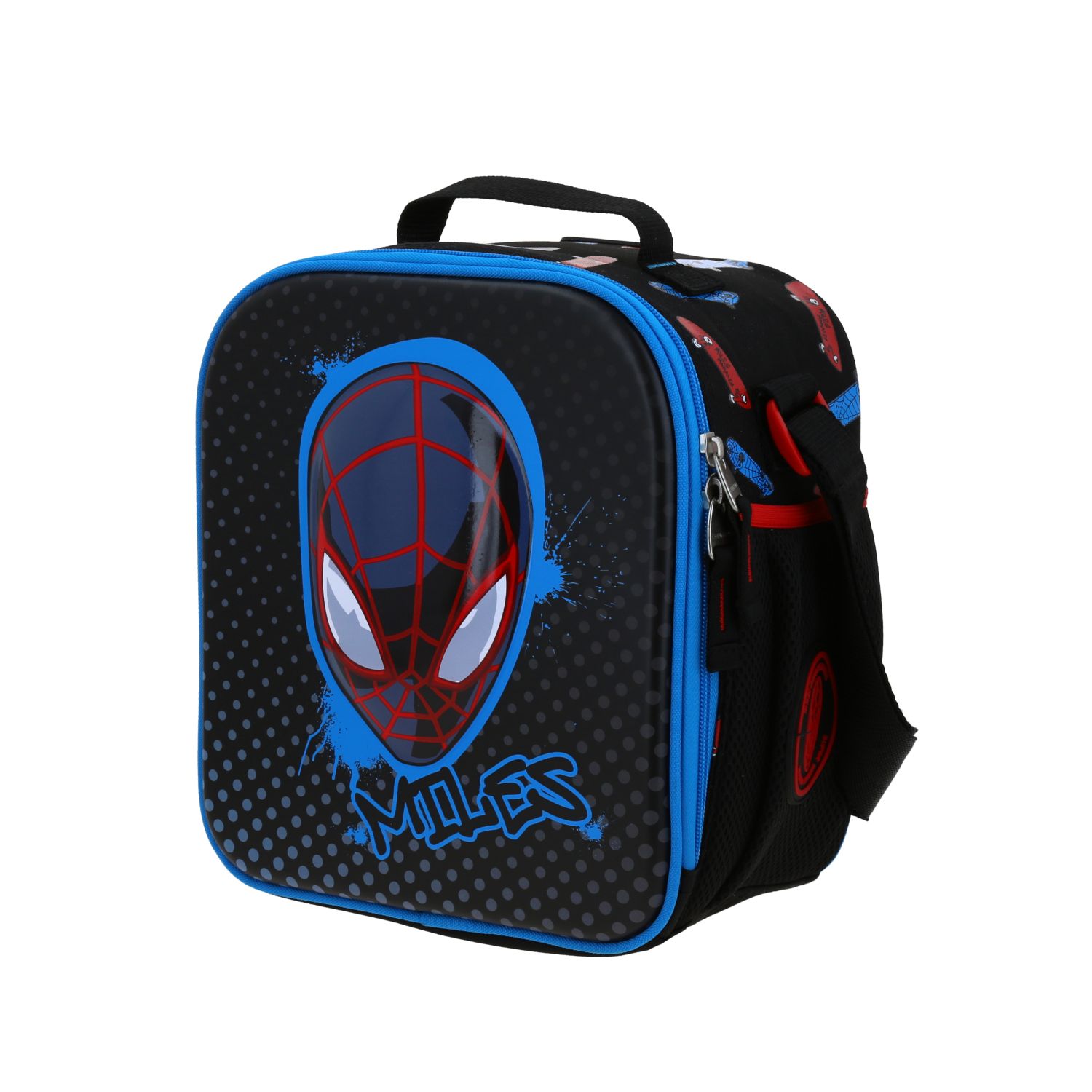 Lonchera Escolar Miles Morales Negro Térmica Chenson 2